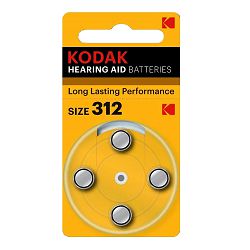 Kodak Baterija za slušni aparat Zinc KP312-4P