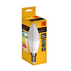 Kodak Žarulja LED C37 E14 200lm Warm 3W/25W Non Dim RC Driver