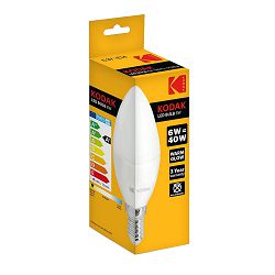 Kodak Žarulja LED C37 E14 480lm Warm 6W/40W Non Dim IC Driver