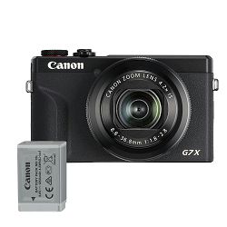 Canon Digitalni fotoaparat Powershot G7X Mark III (Black) Battery KIT