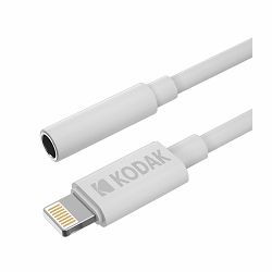 Kodak Kabel Aux 3,5mm <-> Lightning, (iPhone) 11 cm, White