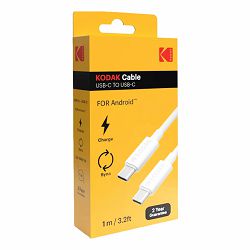 Kodak Kabel USB C <-> USB C, 1m (White)