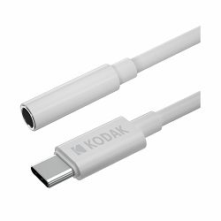 Kodak Kabel Aux 3,5mm <-> USB-C 11 cm, White
