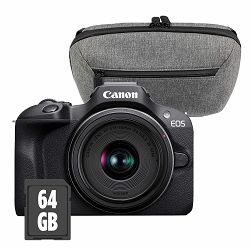 Canon Mirrorless Camera EOS R100 + RF-S 18-45mm F4.5-6.3 IS STM Travel KIT