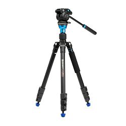 Benro Video stativ Aero2 PRO Alu Video Tripod Kit Flip Lock with S2 PRO head A1883FS2PRO   165cm