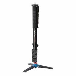 Benro Video stativ A38FD Alum Video Monopod Locking 3-Leg Base - 4 Leg Sections, Flip Lock Leg Release  H155cm L18kg