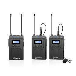 Boya mikrofon BY-WM8 PRO K2 UHF Dual-Channel Wireless Lavalier System (1 receiver, 2 transmitter)