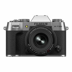 FUJIFILM Digitalni fotoaparat X-T50 + XF 16-50mm f/2.8-4.8 R LM WR (Silver)