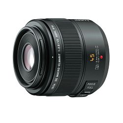 Panasonic Objektiv Fixed focus H-ES045E LEICA DG Vario-Elmarit macro 45mm/f2.8 ASPH. MEGA O.I.S Crni