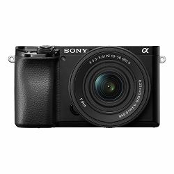 SONY Digitalni fotoaparat Alpha a6100 A + 16-50mm F3.5-5.6 OSS Lens Black