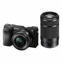 SONY Digitalni fotoaparat Alpha A6100 Double lens kit SEL1650 + SEL55210 Black