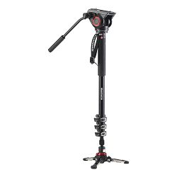 Manfrotto MVMXPRO500 video monopod w/head and fulid base 