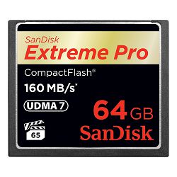 SanDisk Memorijska kartica SDCFXPS-064G-X46 Extreme Pro CF (160/150 MB/s) 64 GB VPG 65, UDMA 7
