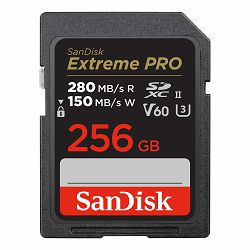 SanDisk Memorijska kartica SDSDXEP-256G-GN4IN Extreme PRO 256 GB, R280 MB/s, W150 MB/s, V60 UHS-II