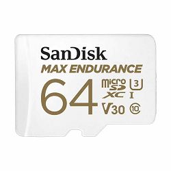 SanDisk Mamorijska kartica SDSQQVR-064G-GN6IA microSDHC Max Endurance Video 64GB  R100MB/s  W40MB/s  C10 U3 V30 + SD Adapter