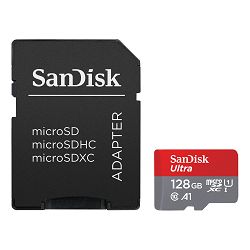 SanDisk Memorijska kartica SDSQUNR-128G-GN3MA Ultra micro SDXC 128GB  R100MB/s  Class 10 UHS-I + SD Adapter
