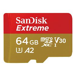 SanDisk Memorijska kartica SDSQXAH-064G-GN6MN Extreme microSDXC 64GB R170MB/s / W80MB/s  A2 C10 V30 UHS-I U3